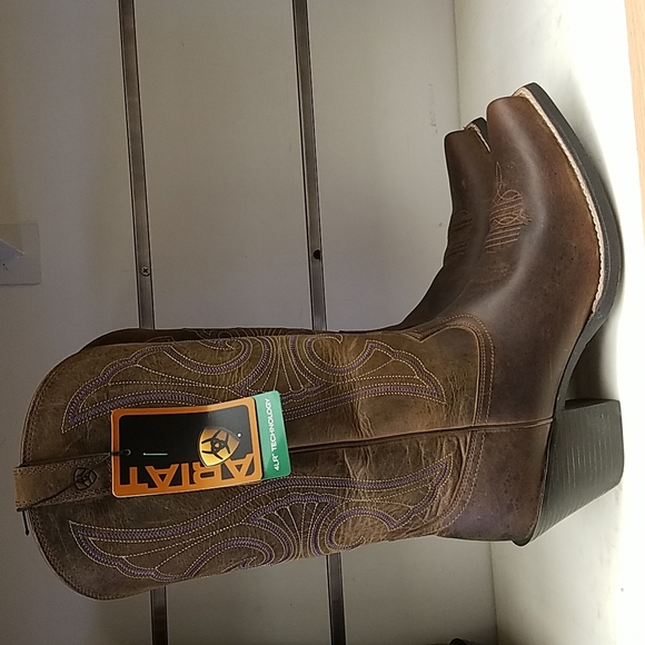 New Womens Ariat Round Up D-Toe 10011953 - Picture 2 of 7